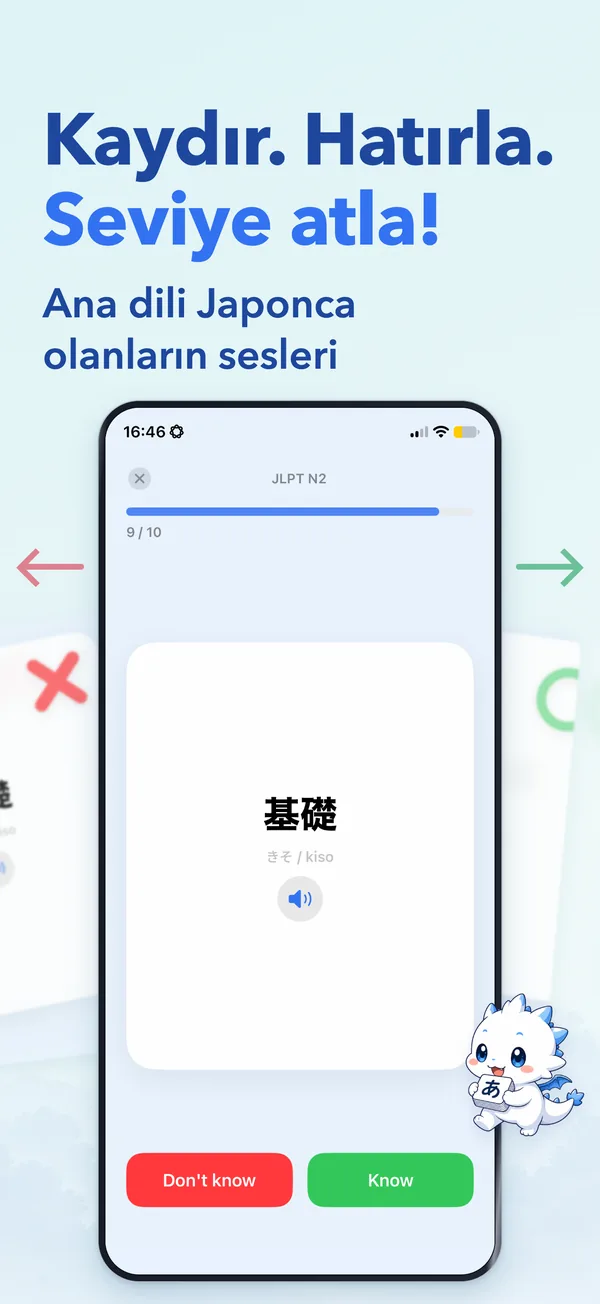 Kaydır. Hatırla. Seviye atla! — Ana dili Japonca olanların sesleri